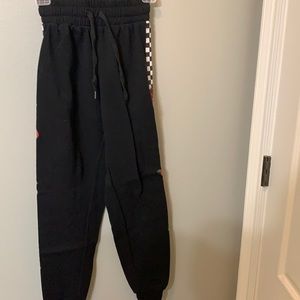 black joggers